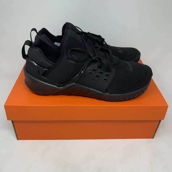 Men's NIKE Free Metcon 2 Triple Black Cross Traini - Picture 4 of 6